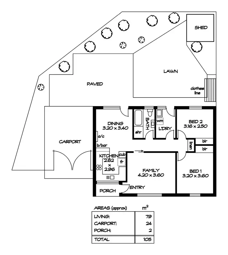 Floorplan of Homely unit listing, 6/13-14 Shackleton Court, Greenwith SA 5125