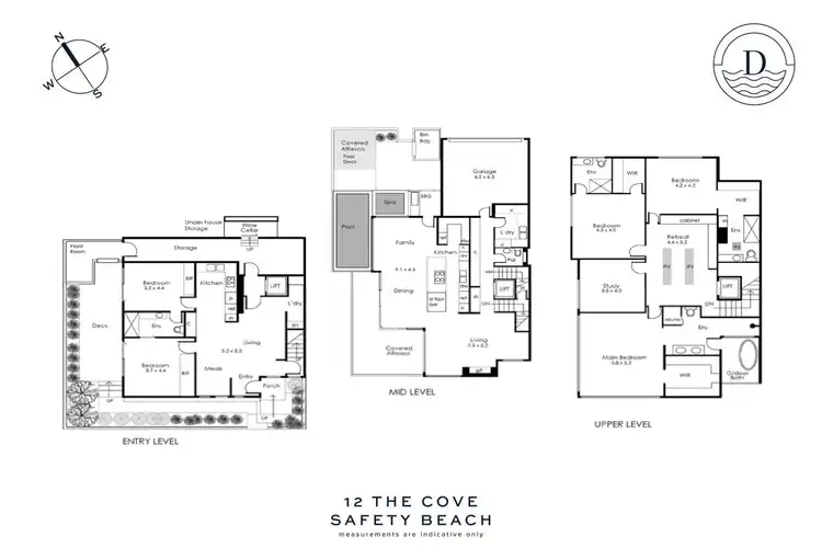 Floorplan of Homely townhouse listing, 12 The Cove, Safety Beach VIC 3936
