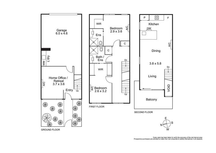 Floorplan of Homely townhouse listing, 6/3 Wolseley Street, Coburg VIC 3058
