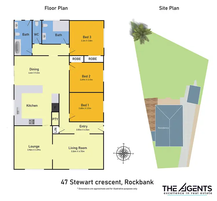 Floorplan of Homely house listing, 47 Stewart Crescent, Rockbank VIC 3335