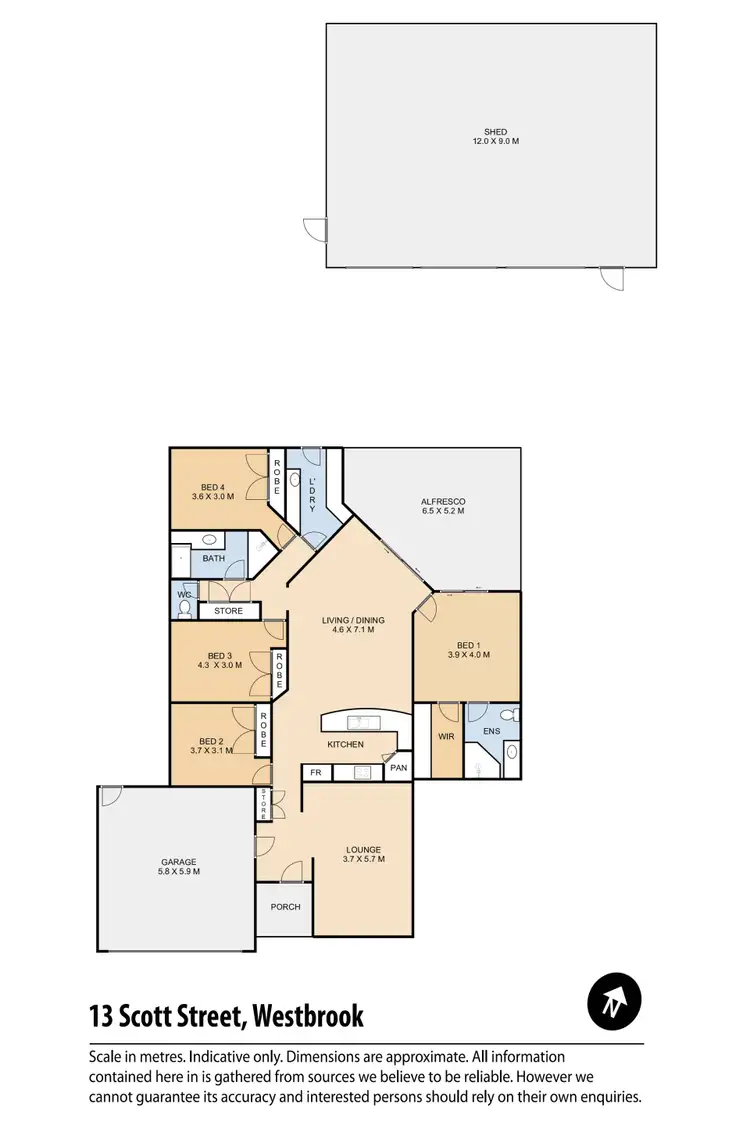 Floorplan of Homely house listing, 13 Scott Street, Westbrook QLD 4350