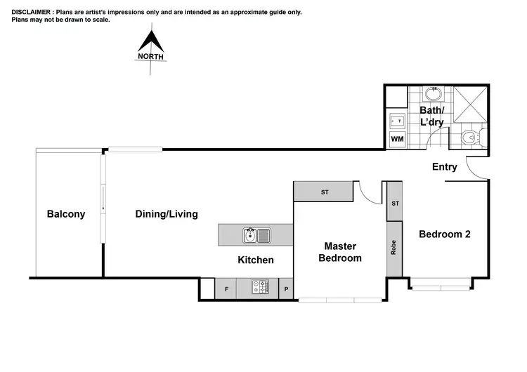 Floorplan of Homely unit listing, 45/5 Burnie Street, Lyons ACT 2606