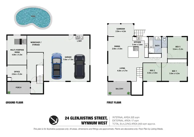 Floorplan of Homely house listing, 24 Glenjustins Street, Wynnum West QLD 4178