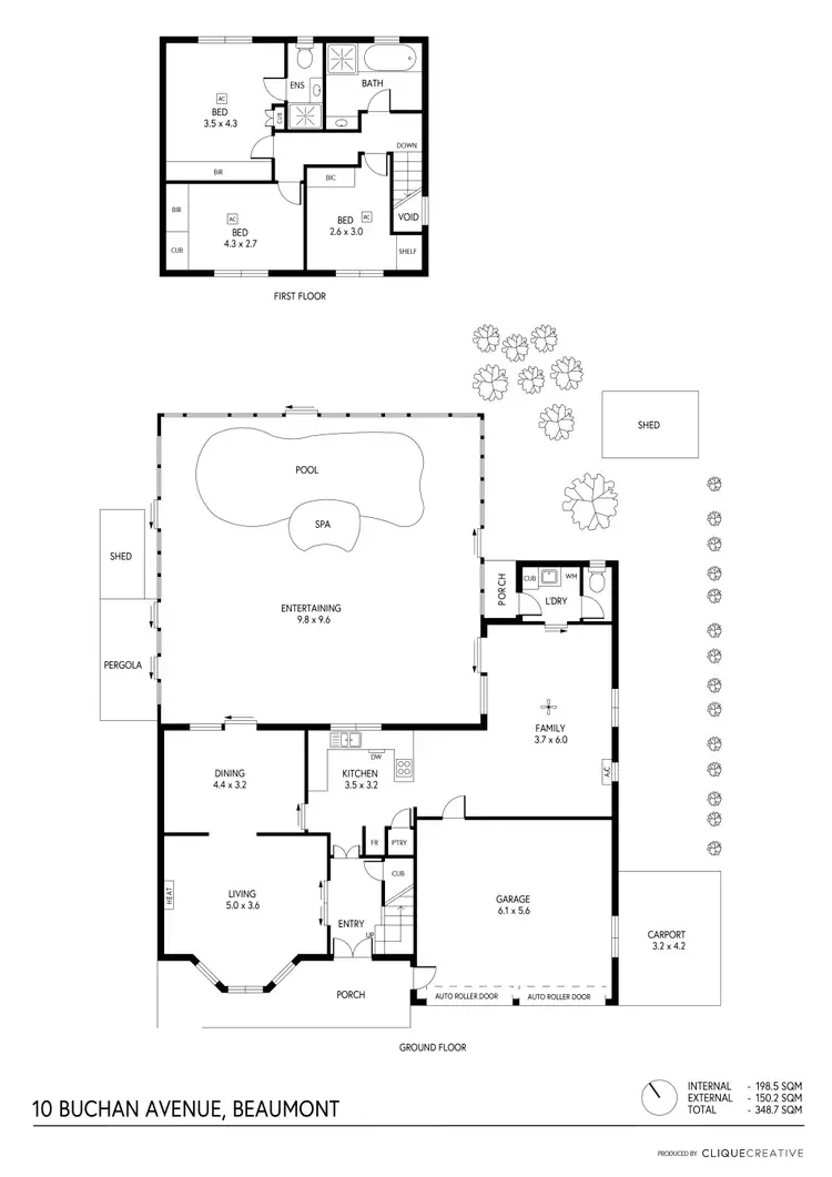Floorplan of Homely house listing, 10 Buchan Avenue, Beaumont SA 5066
