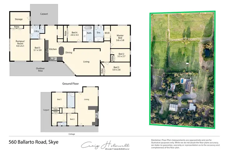Floorplan of Homely house listing, 560 Ballarto Road, Skye VIC 3977