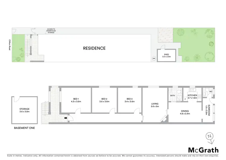 Floorplan of Homely house listing, 34 Clifton Road, Clovelly NSW 2031