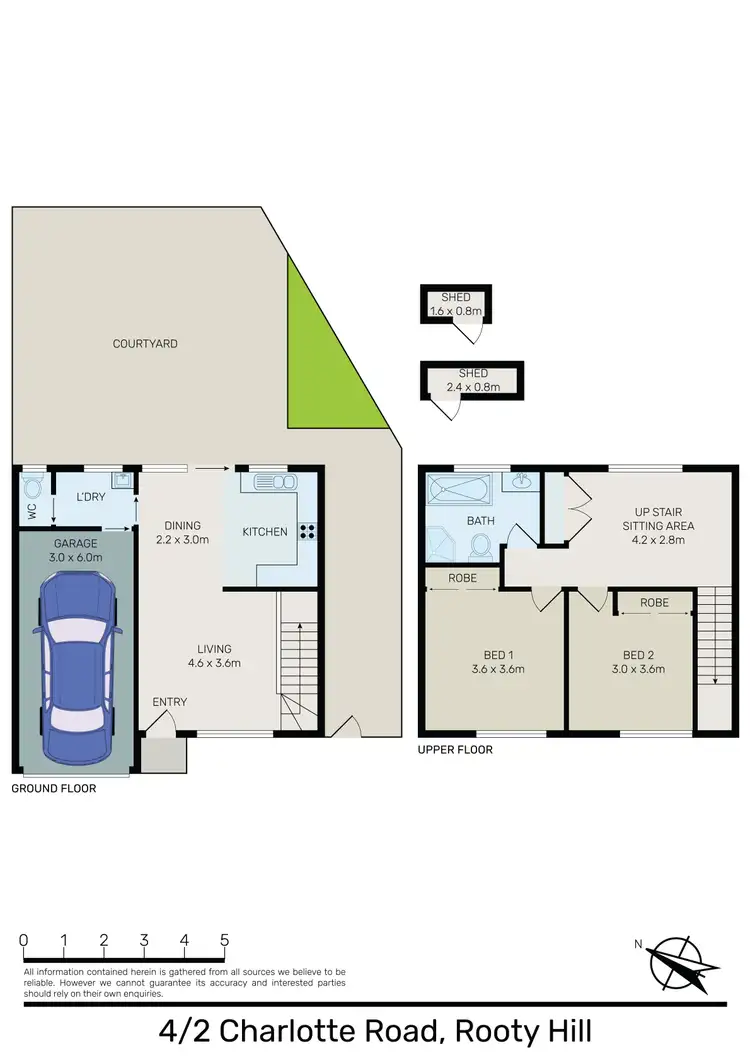 Floorplan of Homely townhouse listing, 4/2 Charlotte Road, Rooty Hill NSW 2766