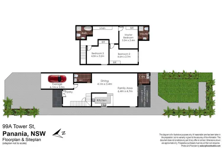 Floorplan of Homely semi-detached listing, 99A Tower Street, Panania NSW 2213