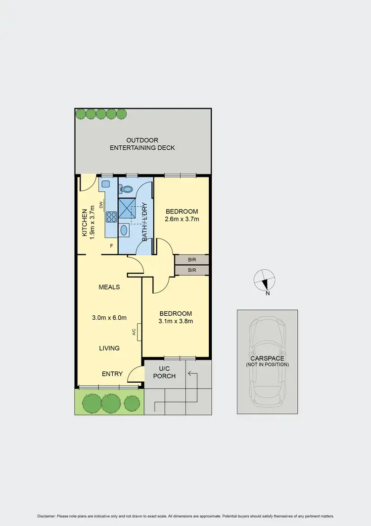 Floorplan of Homely unit listing, 2/32 Liverpool Street, Coburg VIC 3058
