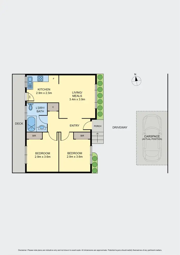 Floorplan of Homely unit listing, 2/11 Halpin Street, Brunswick West VIC 3055