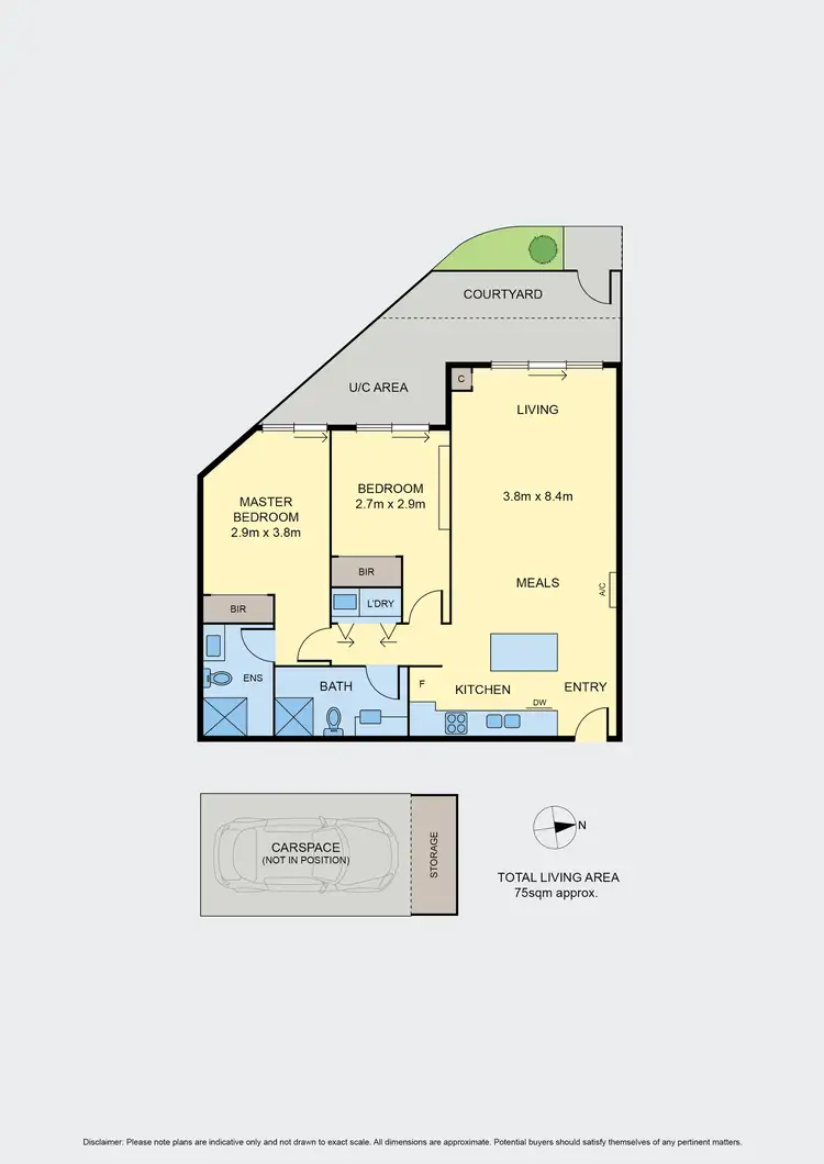 Floorplan of Homely apartment listing, 5/80 Hopetoun Avenue, Brunswick West VIC 3055