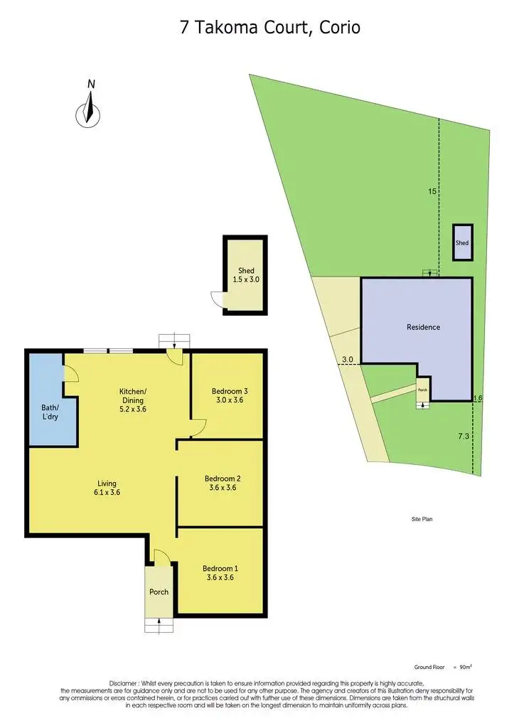 Floorplan of Homely house listing, 7 Takoma Court, Norlane VIC 3214