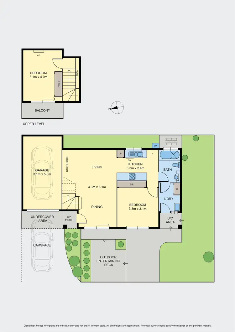 Floorplan of Homely townhouse listing, 4/430 Brunswick Road, Brunswick West VIC 3055