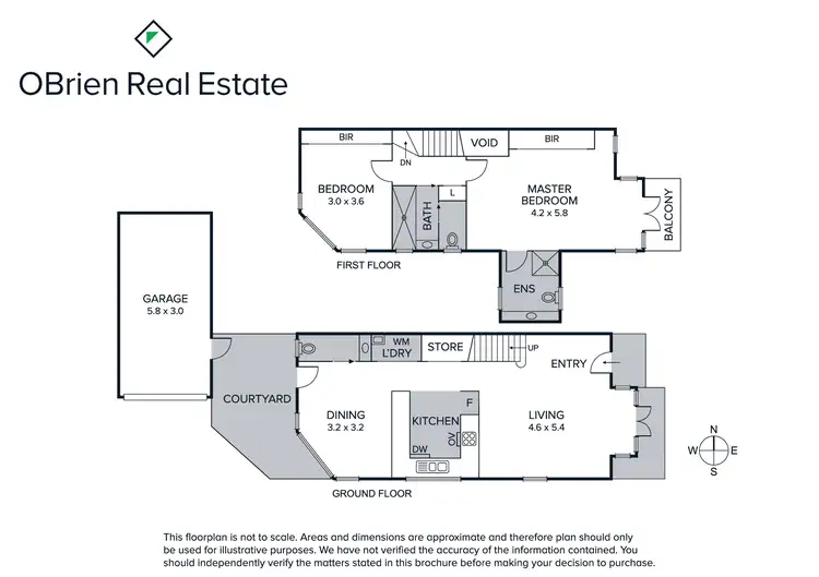 Floorplan of Homely townhouse listing, 2/5-7 Hall Street, Cheltenham VIC 3192