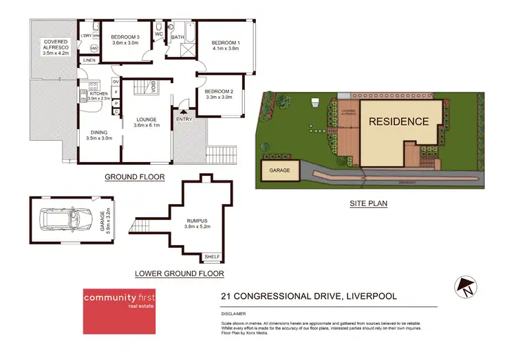 Floorplan of Homely house listing, 21 Congressional Drive, Liverpool NSW 2170