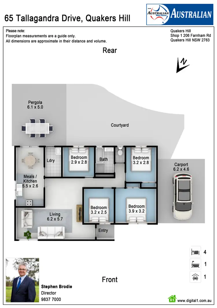 Floorplan of Homely house listing, 65 Tallagandra Drive, Quakers Hill NSW 2763