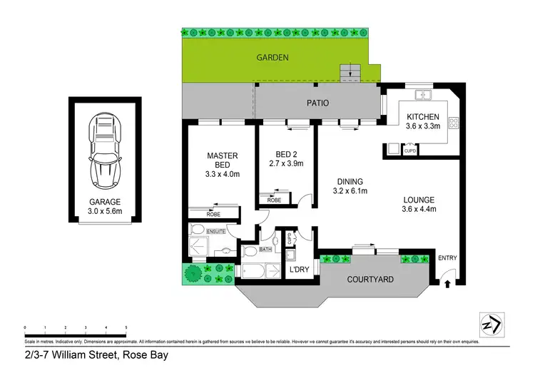 Floorplan of Homely apartment listing, 2/3-7 William Street, Rose Bay NSW 2029
