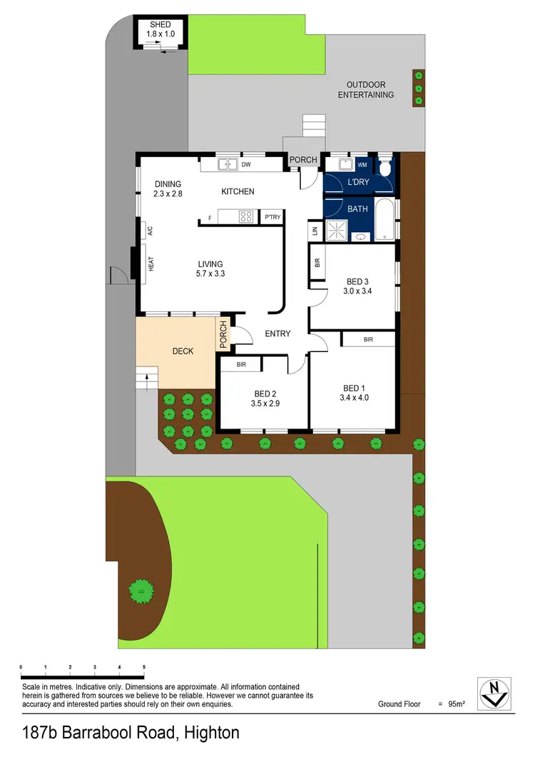 Floorplan of Homely house listing, 187B Barrabool Road, Highton VIC 3216