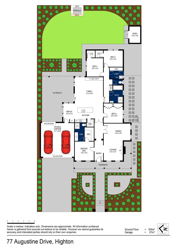 Floorplan of Homely house listing, 77 Augustine Drive, Highton VIC 3216