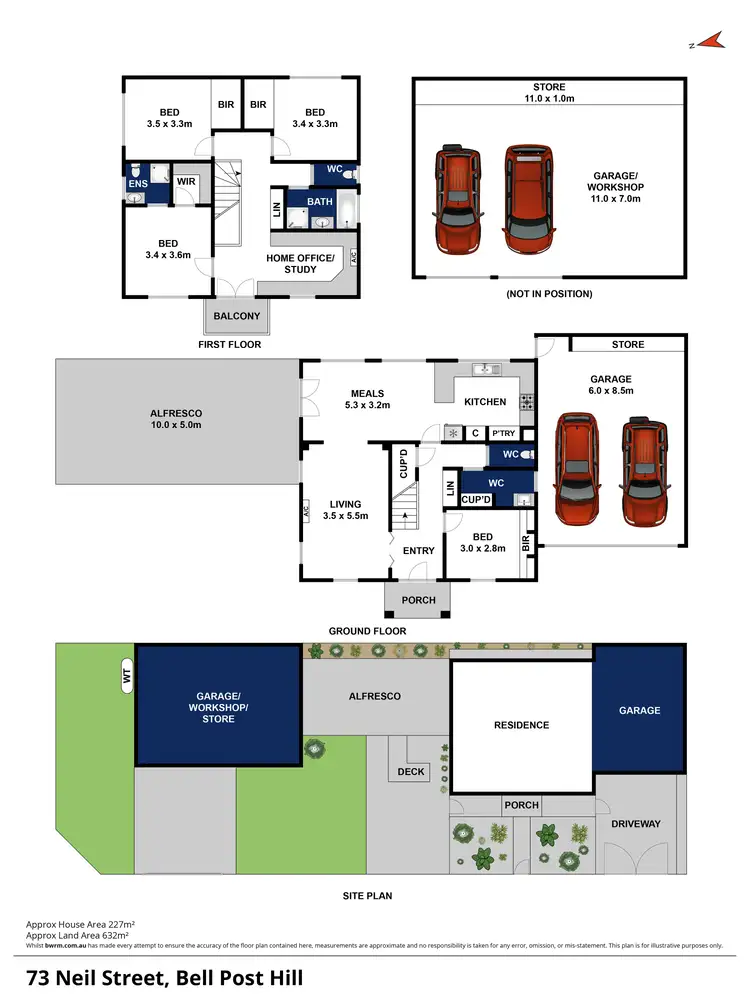 Floorplan of Homely house listing, 73 Neil Street, Bell Post Hill VIC 3215