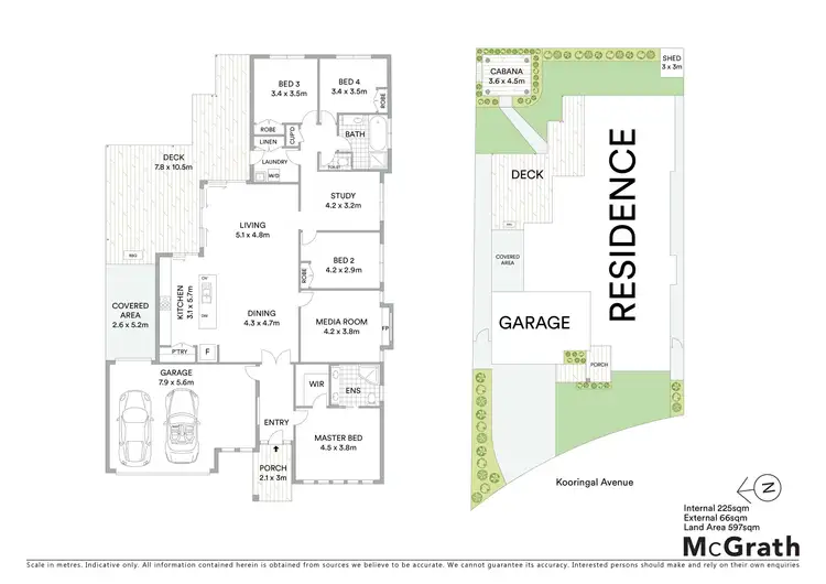 Floorplan of Homely house listing, 10 Kooringal Avenue, Woongarrah NSW 2259