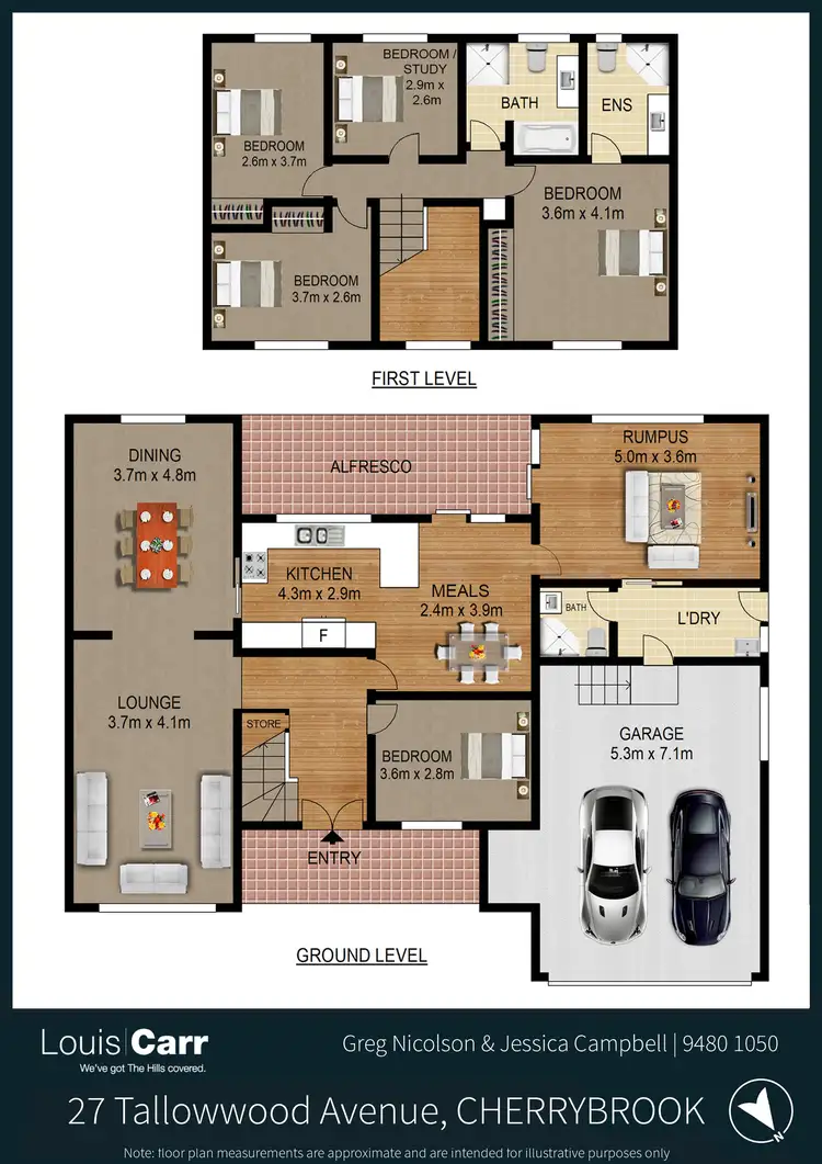 Floorplan of Homely house listing, 27 Tallowwood Avenue, Cherrybrook NSW 2126