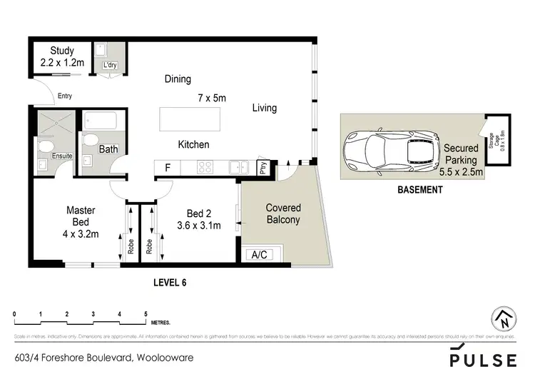 Floorplan of Homely apartment listing, 603/4 Foreshore Boulevard, Woolooware NSW 2230