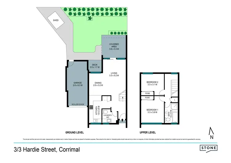 Floorplan of Homely townhouse listing, 3/3 Hardie Street, Corrimal NSW 2518