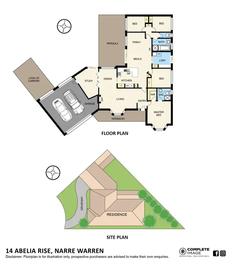 Floorplan of Homely house listing, 14 Abelia Rise, Narre Warren VIC 3805