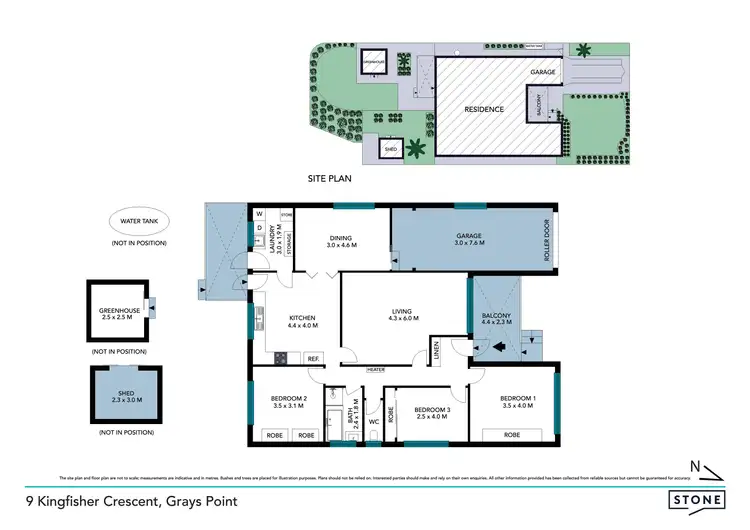 Floorplan of Homely house listing, 9 Kingfisher Crescent, Grays Point NSW 2232