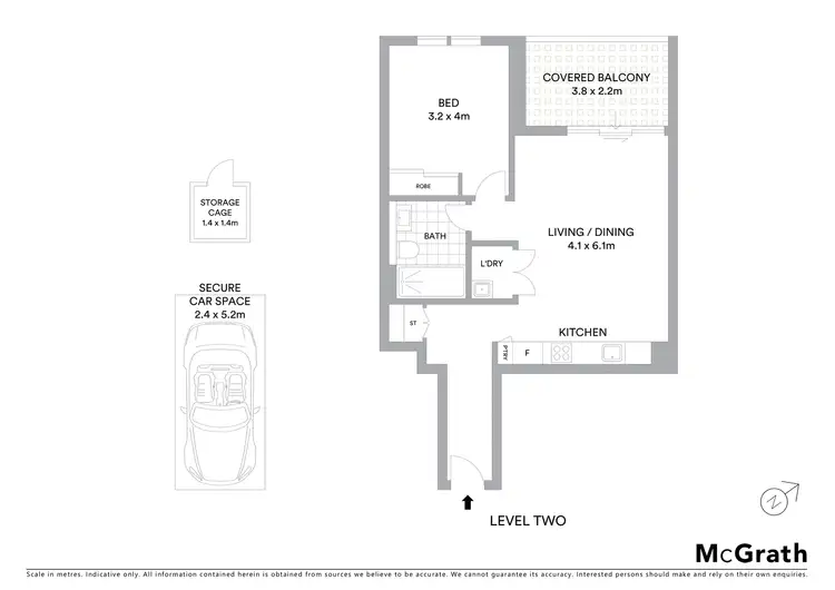 Floorplan of Homely apartment listing, 208/16 Savona Drive, Wentworth Point NSW 2127
