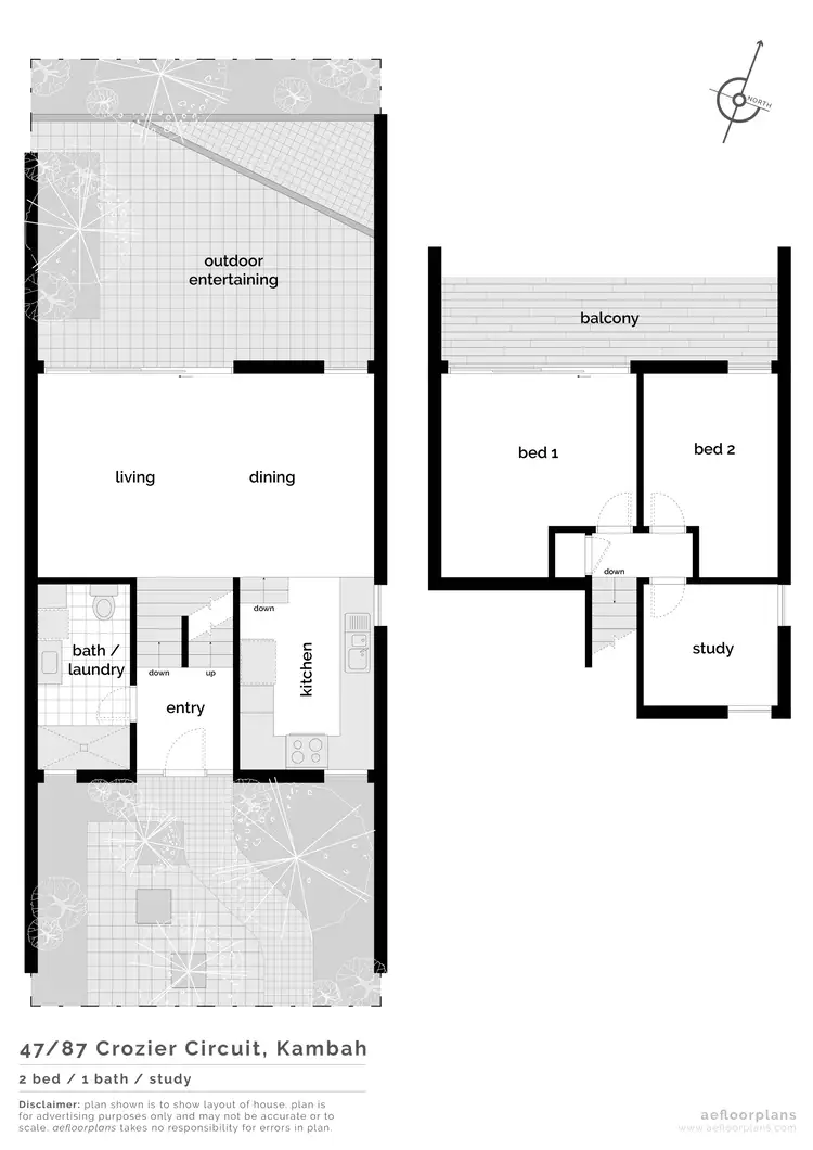 Floorplan of Homely townhouse listing, 47/87 Crozier Circuit, Kambah ACT 2902