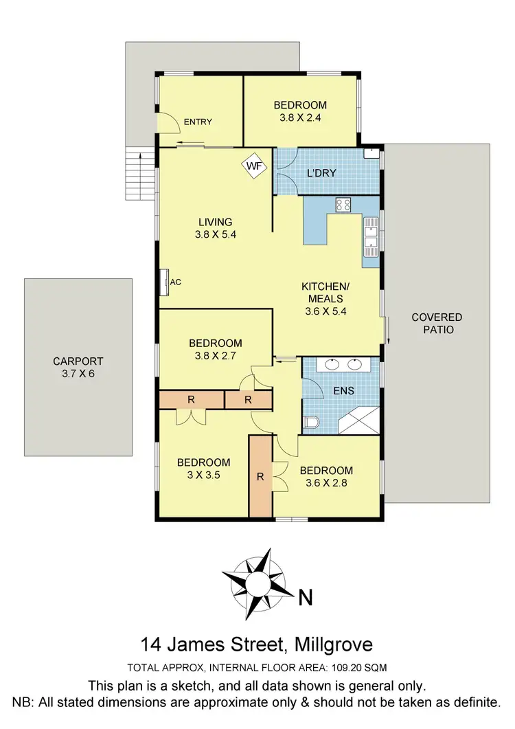 Floorplan of Homely house listing, 14 James Street, Millgrove VIC 3799