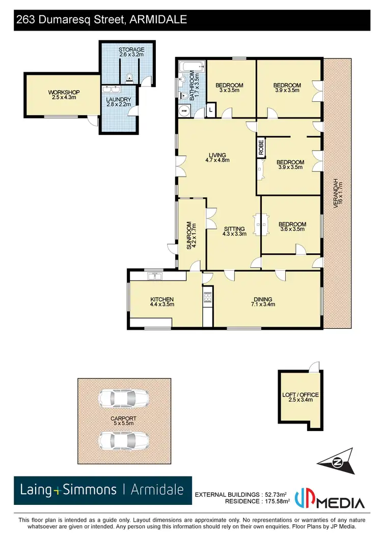 Floorplan of Homely house listing, 263 Dumaresq Street, Armidale NSW 2350