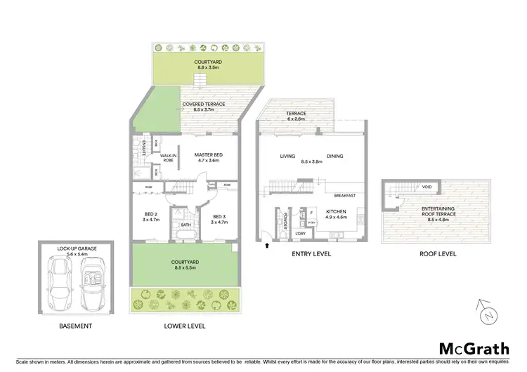 Floorplan of Homely townhouse listing, 4/4-8 Florida Street, Sylvania NSW 2224