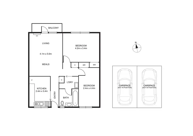 Floorplan of Homely apartment listing, 17/147 Curzon Street, North Melbourne VIC 3051