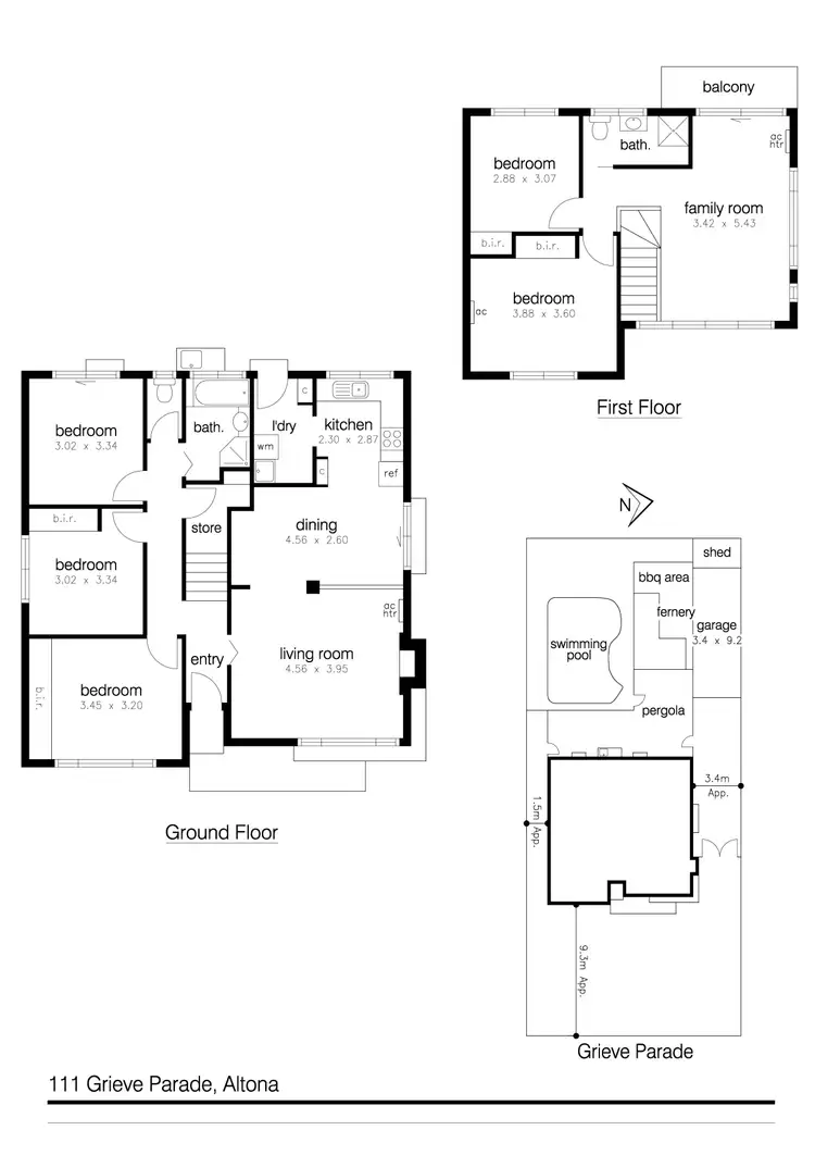 Floorplan of Homely house listing, 111 Grieve Parade, Altona VIC 3018