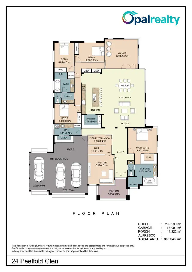 Floorplan of Homely house listing, 24 Peelfold Glen, Golden Bay WA 6174
