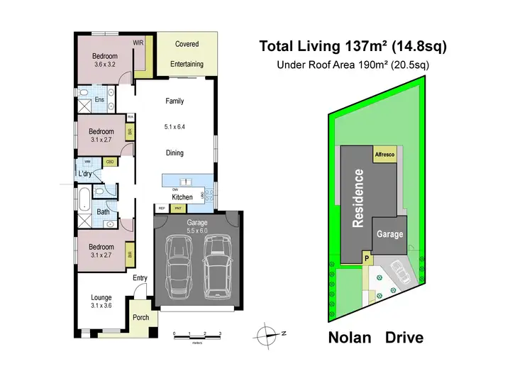 Floorplan of Homely house listing, 17 Nolan Drive, Warragul VIC 3820