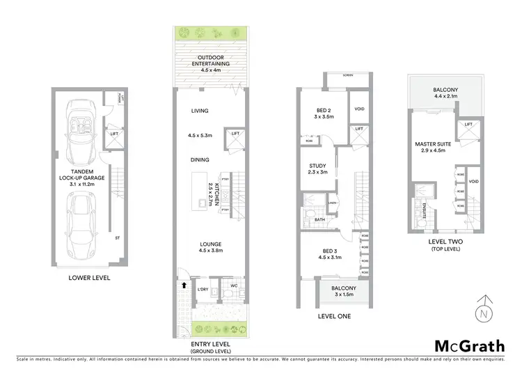 Floorplan of Homely townhouse listing, 6/155 Willoughby Road, Naremburn NSW 2065