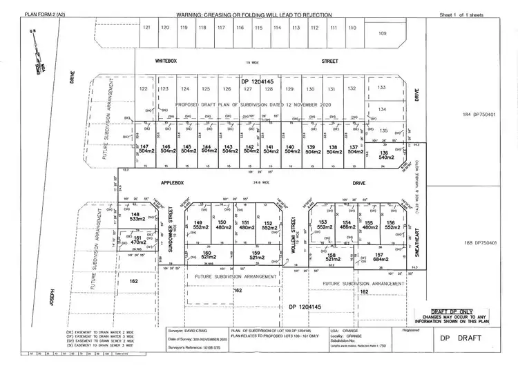 Floorplan of Homely land listing, LOT 138 Joseph Drive, Orange NSW 2800