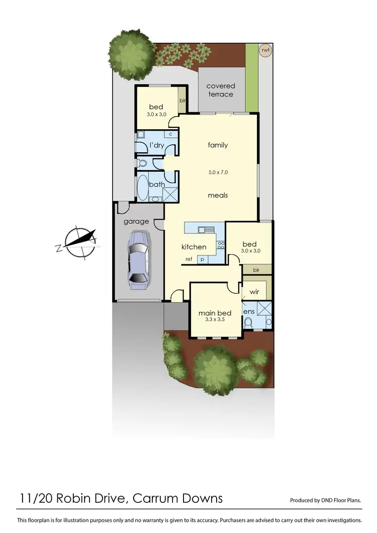 Floorplan of Homely unit listing, 11/20 Robin Drive, Carrum Downs VIC 3201