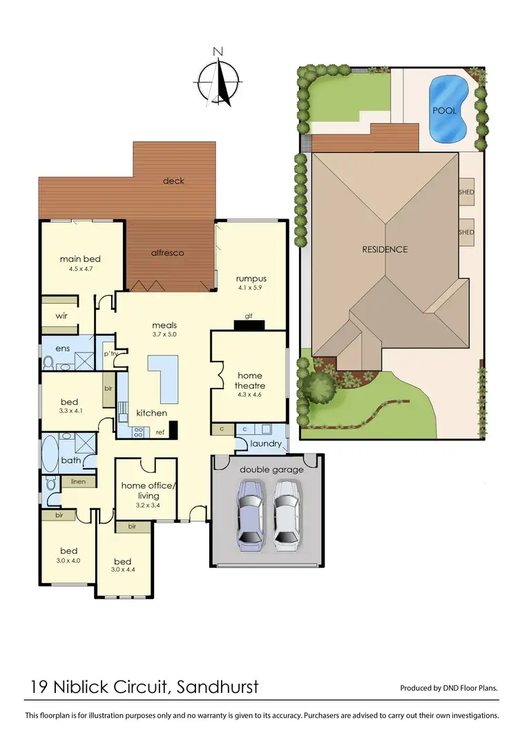Floorplan of Homely house listing, 19 Niblick Circuit, Sandhurst VIC 3977