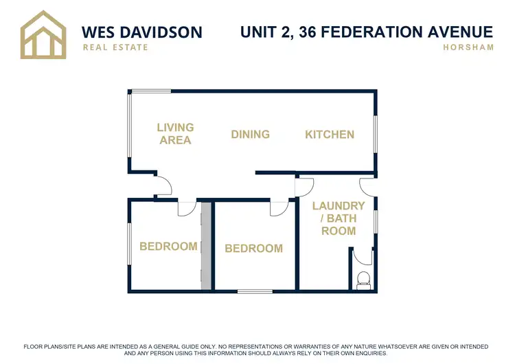 Floorplan of Homely unit listing, 2/36 Federation Avenue, Horsham VIC 3400
