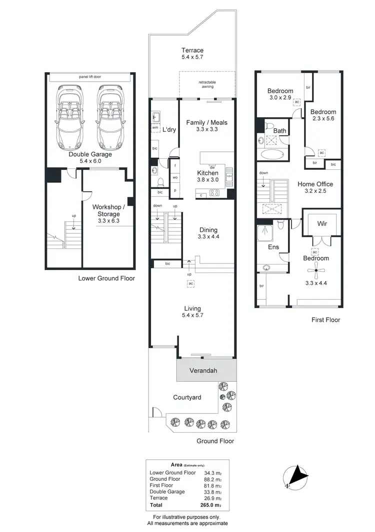 Floorplan of Homely unit listing, 224 Childers Street, North Adelaide SA 5006