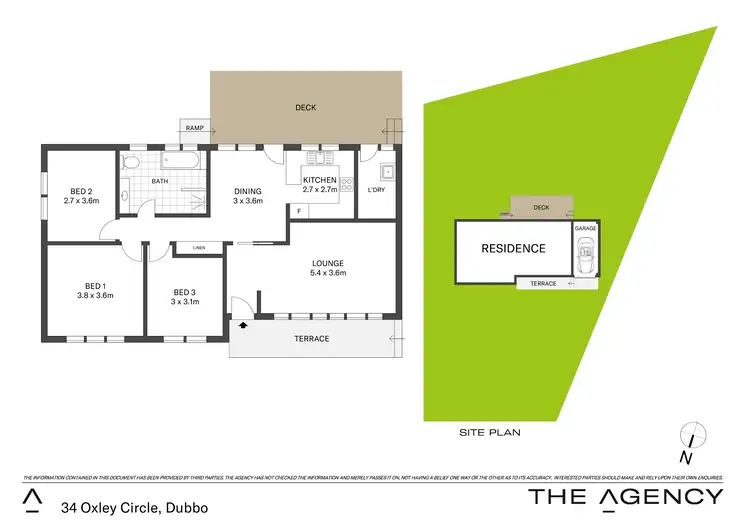 Floorplan of Homely house listing, 34 Oxley Circle, Dubbo NSW 2830