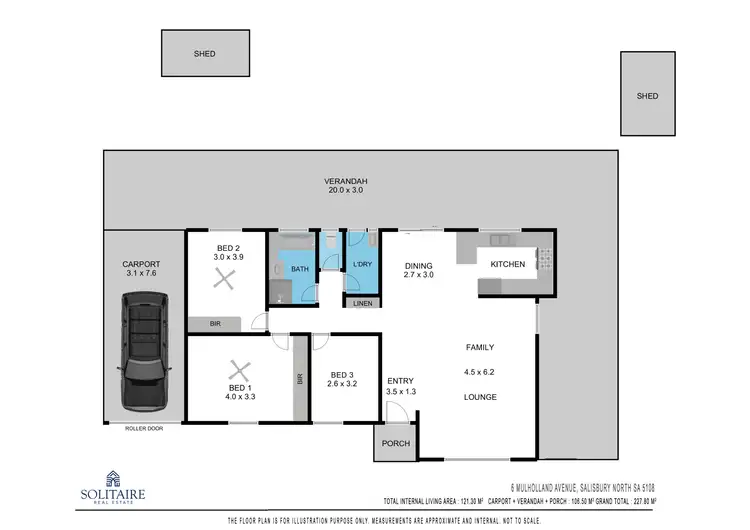 Floorplan of Homely house listing, 6 Mulholland Avenue, Salisbury North SA 5108