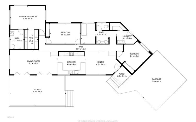Floorplan of Homely house listing, 21 Douglas Track Road, Kamerunga QLD 4870