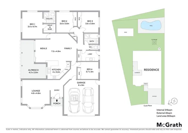 Floorplan of Homely house listing, 5 Cook Place, Mudgee NSW 2850