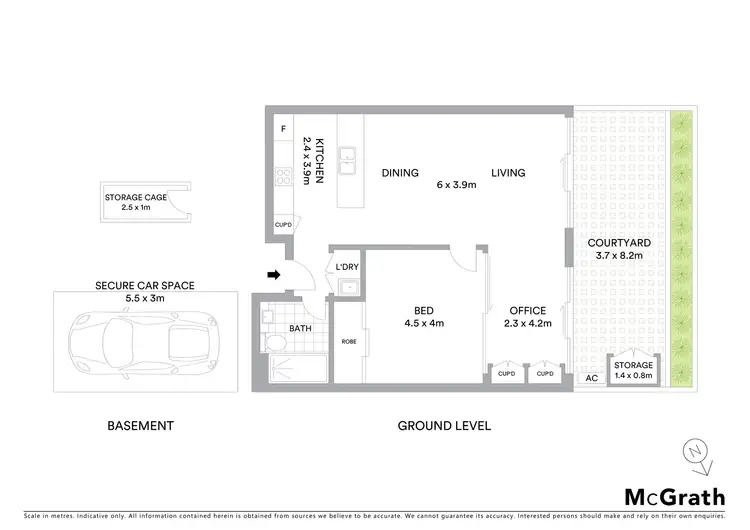 Floorplan of Homely apartment listing, 25/331 Miller Street, Cammeray NSW 2062